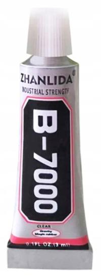 Klej montażowy Zhanlida B-7000 3 ml półprzezroczysty do wyświetlaczy