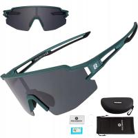 Okulary rowerowe sportowe POLARYZACYJNE ROCKBROS UV400 POLARYZACJA ZIELONY