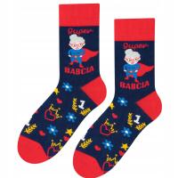 Skarpetki Super Babcia 5JSocks śmieszny prezent na dzień Babci 36 - 41