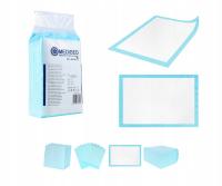 PODKŁADY CHŁONNE higieniczne MEDIBED 60X60 MOCNE niejałowe 25 sztuk 560ml