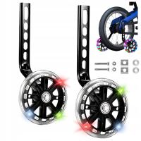 Kółka Boczne do Roweru Dziecięcego Podporowe LED RGB 12-18 Koła Świecące