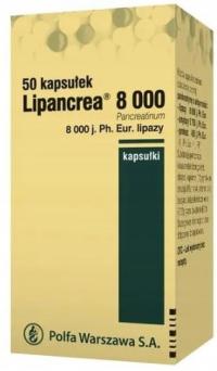 Lipancrea пищеварительные ферменты 8000 МЕ 50 капсул