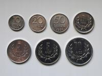 Армения набор монет 1994 год-разные номиналы - 7 штук - алюминий