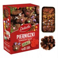 DELECTA ПРЯНИКИ ПРЯНОЕ ПЕЧЕНЬЕ С КОРИЦЕЙ РОЖДЕСТВЕНСКИЕ ПРЯНИКИ 350Г