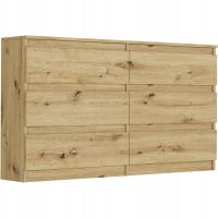 KOMODA 140 CM SZAFKA 6 SZUFLAD PRODUCENT PL R-140 ARTISAN