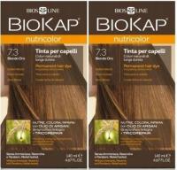 2x BIOKAP Nutricolor Kolor 7.3 Złoty Blond 140 ml