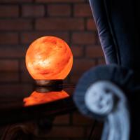LAMPA SOLNA KULA okrągła z soli Himalajskiej naturalna OCZYSZCZACZ lampka