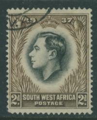 South West Africa 2 d. - Georg VI 1937 r.