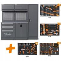 BETA MEBLE WARSZTATOWE STÓŁ SZAFA SZAFKI BLAT METALOWY 224 SZT. NARZĘDZI