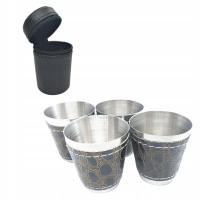 Туристические очки с металлической отделкой из кожи № 9