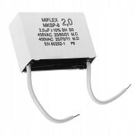 Kondensator rozruchowy silniki jednofazowe 2 uF CBB61 2 przewody