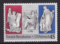 USA ** Mi 2044 lotniczy 200. rocznica rewolucji francuskiej