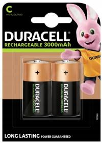 Никель-металл-гидридный аккумулятор (NiMH) Duracell C (R14) 3000 мАч 2 шт.