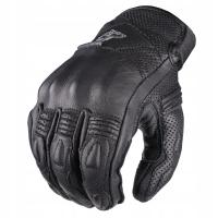 WOLF KRÓTKIE SKÓRZANE RĘKAWICE MOTOCYKLOWE TW67 GOKU AIR BLACK 2XL