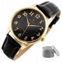 Мужские часы PERFECT LARY BOX гравер цифры классический черный кожаный
