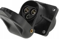 Kramp Gniazdo przyczepy 3-pin 12-24V tworzywo sztuczne płaski zacisk