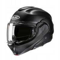HJC F100 semi flat black kask motocyklowy szczękowy czarny