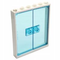 LEGO окно/дверь 1x6x6 Белый (42205/6256127/80683) - 1 шт.