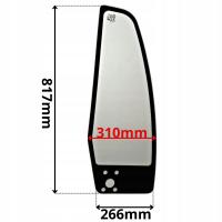 SZYBA BOCZNA MAN L2000 PRAWA PRZEDNI TRÓJKĄT 1993- (5132)