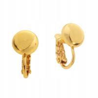 Colibra Pozlacane Klipsy kulki złote kuleczki eleganckie Dla Niej