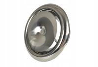 Anemostat nawiew nawiewny ramka fi 125 srebrny chrom połysk KNS125