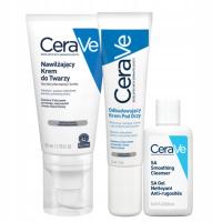 CeraVe набор восстанавливающий крем для глаз, увлажняющий крем для лица 52мл