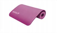 Mata do ćwiczeń DrFit 180x60x1 cm bordowa/joga pilates + pokrowiec