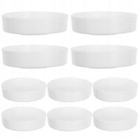 10 SZTUK WYTRZYMAŁYCH PLASTIKOWYCH TACEK NA SPODKI DO ROŚLIN DO DOMU I BIURA