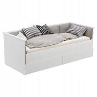 Мягкая кровать раскладная HELIOS матрас ящики 160x200