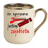 Kubek na Dzień Kobiet, prezent dla dziewczyny imię, złoty kubek z imieniem