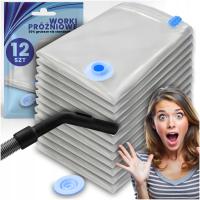 12X ВАКУУМНЫЕ ПАКЕТЫ ДЛЯ ОДЕЖДЫ, СУМКА ДЛЯ БЕЛЬЯ, БОЛЬШИЕ ПРОЧНЫЕ ТОЛСТЫЕ XXL