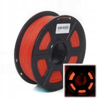 Wkład PLA GLOW 5m SUNLU PLA 1.75mm Glow In the Dark Red czerwony świecący