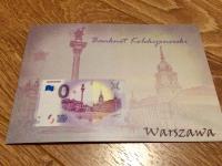 Banknot 0 Euro Warszawa 2019 w pięknym etui UNIKAT