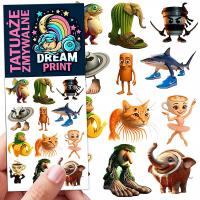 ДЕТСКИЕ МОЮЩИЕСЯ ТАТУИРОВКИ BRAINROT ASSASSINO CAPPUCCINO ОРИГИНАЛЬНЫЕ УЗОРЫ