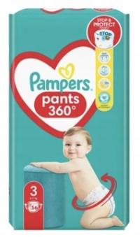 PIELUCHOMAJTKI PAMPERS PANTS ROZMIAR 3 (6-11 KG) 56 SZT