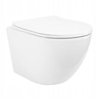 MISKA WC BEZKOŁNIERZOWA REA CARLO MINI TORNADO NF CICHE SPŁUKIWANIE WIROWE