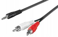 Goobay AVK 118-2000 20.0m kabel audio 20 m 3.5mm 2 x RCA Czarny