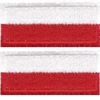 флаг 2шт Польша термо вышивка патч для толстовки куртки футболка SM L