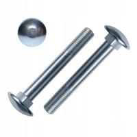Śruba zamkowa DIN603 M5x80 1KG grzybkowa, ocynk, do drewna i ogrodzeń