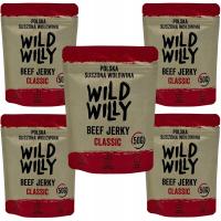 Пакет вяленая говядина Wild Willy Beef Jerky Classic 5x50 г, до 250 г!