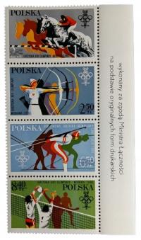 Olimpiada Lake Placid - Moskwa Fi ŚRODEK Z BLOKU 2526-2529 ND ** L3422
