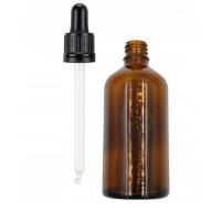BUTELKA SZKLANA Z PIPETĄ 100ML BUTELKA Z PIPETĄ BUTELKA SZKLANA BRĄZOWA