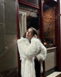 Бершка - белый красивый мягкий мех-м