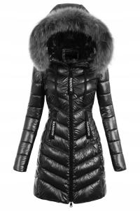 Zimowa Kurtka Pikowana Dwustronna Damska