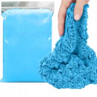 Piasek kinetyczny 1kg piaskolina magiczny kolorowy niebieski dla dzieci