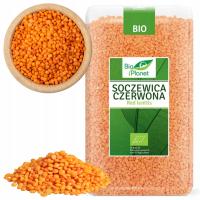 EKOLOGICZNA SOCZEWICA CZERWONA DROBNA 1kg BIO PLANET BIO ŻYWNOŚĆ