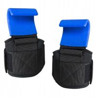 2Pieces Lifting Wrist Strap with Hook Multifunctional for Strength Blue