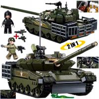 Klocki Czołg Rosyjski T 80BVMS 2 w 1opak. Wojsko Armia Figurki + LEGO BROŃ