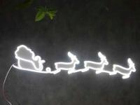 N99WZSLEIGH_0 neon LED + kontroler Sanie Mikołaja 80x24cm *produkt Polski*