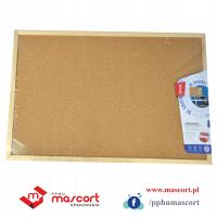 TABLICA KORKOWA DREWNIANA RAMA BASIC 60/90 WIELKOR